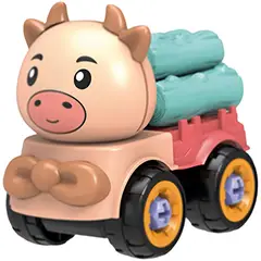 GENERICO - Camiones De Juguete Coleccion Transporte Carroceria Animales