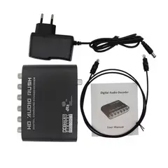 GENERICO - Adaptador Audio Digital A Analógico Negro