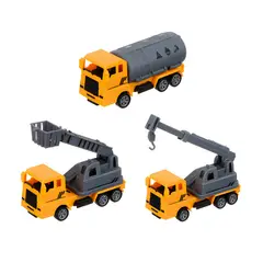 GENERICO - Camion Construccion Linea Amarilla Juguete Interactivo X 3 U