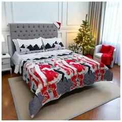 HOGARETO - Edredón Unifaz Navidad Cama Doble 8129