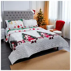 HOGARETO - Edredón Unifaz Navidad Cama Doble 8130