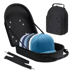 GENERICO - Estuche Protector Porta Gorras De Viaje Rigido NEGRO
