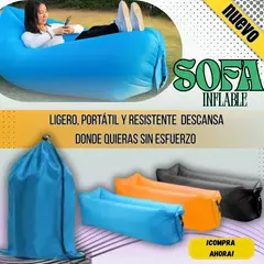 JUGUETELANDIA - Bolsa de Aire Sofá Inflable Listo en Segundos sin Bomba