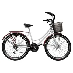 SFORZO - Bicicleta Playera Dama Rin 26 18 Cambios