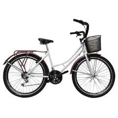 SFORZO - Bicicleta Playera Dama Rin 26 18 Cambios