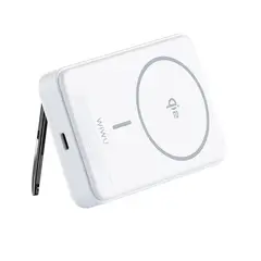 WIWU - Power Bank P031 10000mAh Carga Magnetica Qi2 Blanca