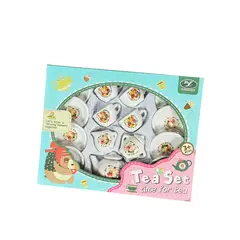 GENERICO - Juego De Te Porcelana Juguete Tetera Platos Pocillos Ositos