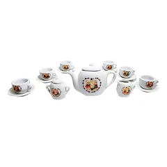 GENERICO - Juego De Te Mini Porcelana Juguete Tetera Platos Ositos