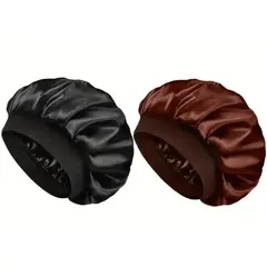 J FOLD COLECCION - Gorro de satín para dormir antifriz cuidado del cabello x2
