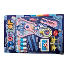 GENERICO - Kit Set Doctora Estetoscopio Instrumentos Juguete Didactico