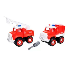 GENERICO - Camion Grua Bomberos Armable Juguete Didactico Interactivo