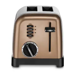 CUISINART - Tostadora de Pan CPT-160C Metálica con 2 Ranuras con 6 Niveles de Tostado