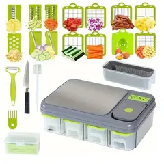 GENERICO - Cortador Multifuncional De Verduras Con Accesorios