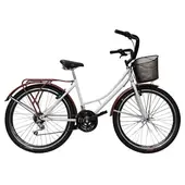 SFORZO - Bicicleta Playera Dama Rin 26 18 Cambios