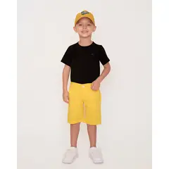 BALLESTA KIDS - BERMUDA DE DRIL NIÑO AMARILLO