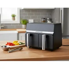 NOBELSOUND - Freidora De Aire Inteligente 2 Puestos Independientes - 9ltr
