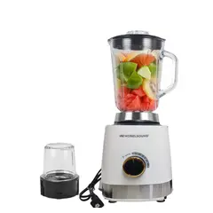 NOBELSOUND - Licuadora Y Picatodo Multiusos 2en1 600w 3 Velocidades - Vidrio