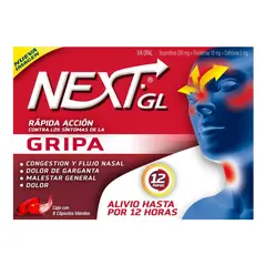 NEXT - Ibuprofeno Gripa 8 Capsulas