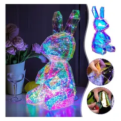 SHEN HUANG - Lámpara Decorativa LED Conejo 3D