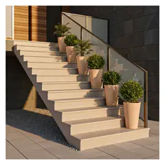 FORA DESIGN - Matera de plástico Vento Texturizada Tamaño Pequeño Color Arena