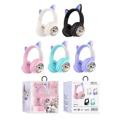 GENERICO - Audifonos Diadema Para Niños Bluetooth Recargable Gato
