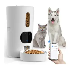 NOBELSOUND - Comedero Para Mascotas Automatico Con Wifi Sonido Y Video