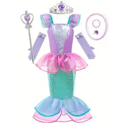 GENERICO - Disfraz sirena niña talla 6-7 disfraz sirenita ariel