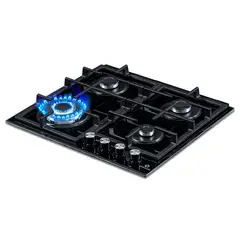 INDURAMA - Estufa empotar Vidrio 60 cm 4 Quemadores Triple Corona Gas Natural. EGI-604VDNF