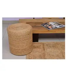 GENERICO - PUFF YUTE NATURAL REDONDO