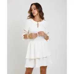 ADRISSA - VESTIDO BOHEMIO PARA MUJER CORTO