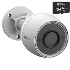 EZVIZ - Camara seguridad H3C 2mpx + Micro 64gb