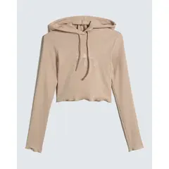 SEVEN SEVEN - Crop Top Para Mujer Manga Larga Color Beige Marca #28095875