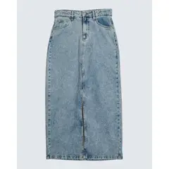 SEVEN SEVEN - Falda Para Mujer Largo Color Azul Medio Marca #28140903