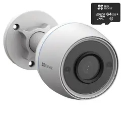 EZVIZ - Camara seguridad H3C 2mpx + Micro 64gb