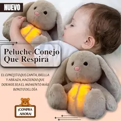 ORIGINAL HEALTH - Conejo Interactivo Música y Respiración Perfecto para Dormir