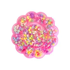 GENERICO - Set Kit Para Hacer Pulseras Collares Bisutería Niñas Juguete