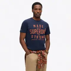 SUPERDRY - Camiseta Manga Corta Para Hombre Machined Goods Workwear Tee