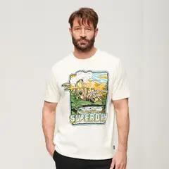 SUPERDRY - Camiseta Manga Corta Para Hombre Neon Travel Graphic Loose Tee