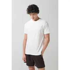 KOAJ - Camiseta cuello redondo en algodón unicolor Hombre