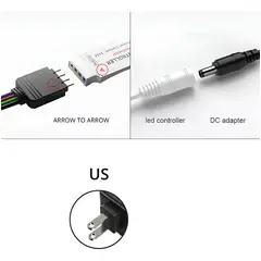 AMERICAN GENERICS - Tira de Luces LED RGB 5 Metros con Control Remoto