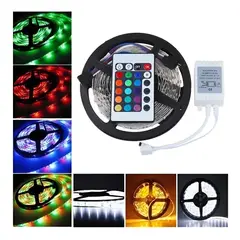 AMERICAN GENERICS - Tira de Luces LED RGB 5 Metros con Bluetooth y Control Remoto