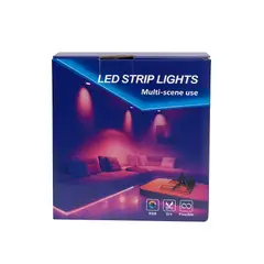AMERICAN GENERICS - Tira de Luces LED RGB 5 Metros con Encendido y Apagado Táctil