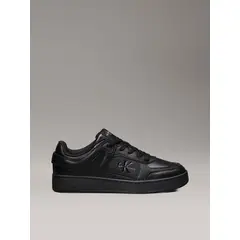 CALVIN KLEIN - Tenis negro de cuero sintético