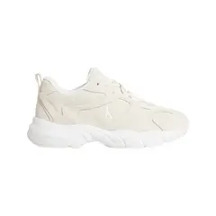 CALVIN KLEIN - Tenis blanco retro de gamuza