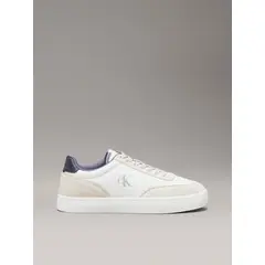 CALVIN KLEIN - Tenis blanco de cuero