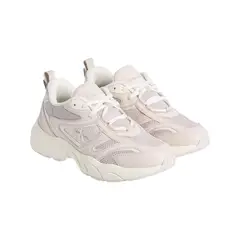 CALVIN KLEIN - Tenis Beige Retro de Malla