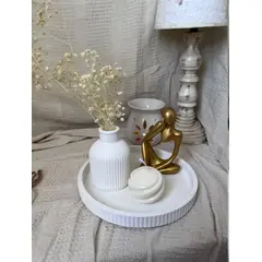 DECORACIONES ALE Y GABI - Centro Decorativo Jarron Kalio flores base Pensante 5piezas