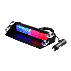 GENERICO - Luz Policia Strober Rojo Y Azul Panoramico Multifuncion