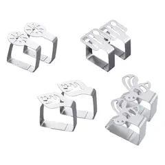 TRIPLE CLEAN - Porta Servilletas Para Servilletas De Tela X 4