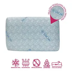 GENERICO - Almohada Grande Fresca Fresh Viscoelástica Ortopédica +funda